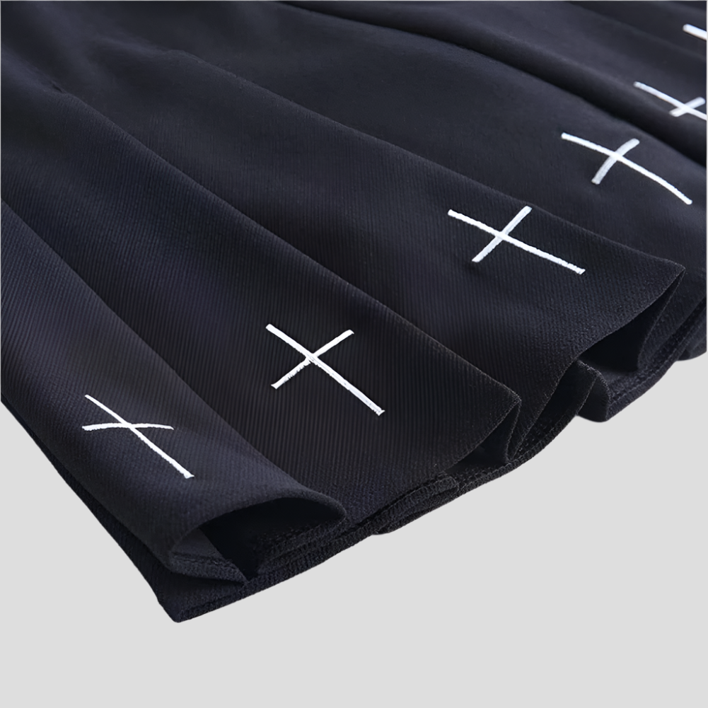 Cross of Shadows Velvet Skirt