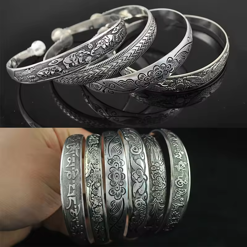 Tibetan Miao Silver Bracelet