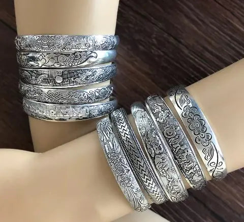 Tibetan Miao Silver Bracelet