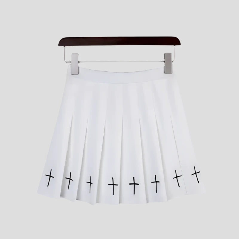 Cross of Shadows Velvet Skirt