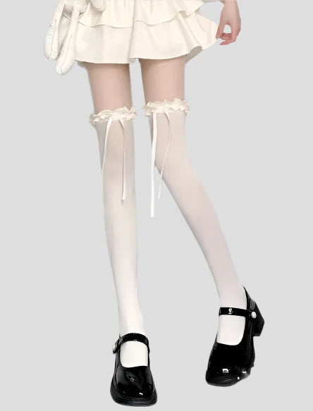 Silk Knee-High Stockings